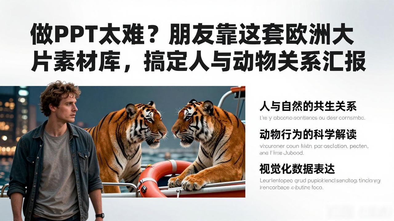 动物和美人_欧美大片人与动物的关系ppt_欧和动物